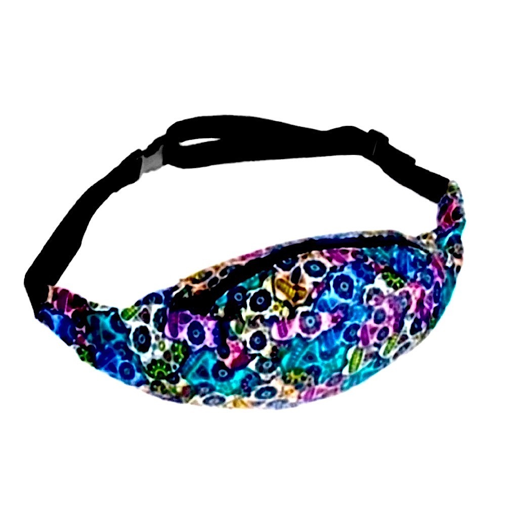 NEW Multicolor Skull Belt Bag